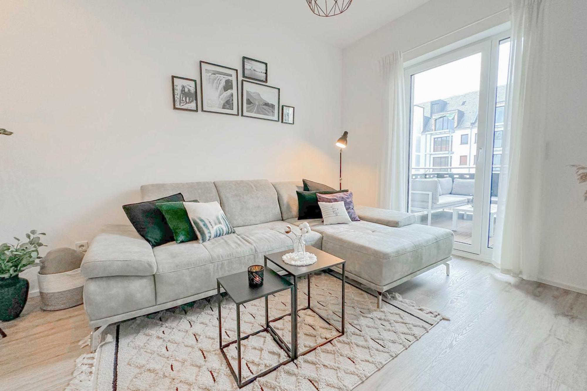 Modernes Trierer Cityloft Mit Grossem Balkon Buitenkant foto